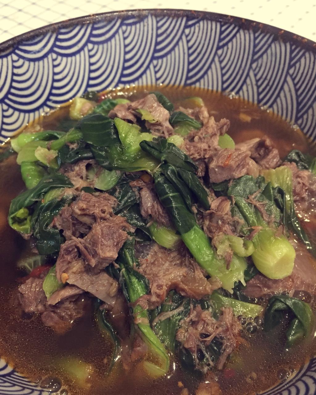 青菜烩牛肉