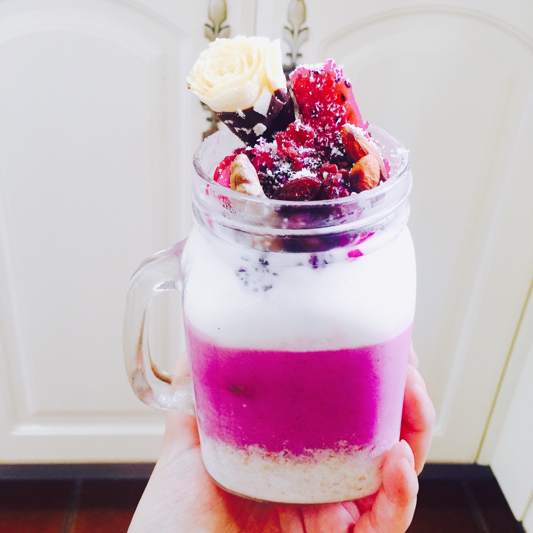 紫薯隔夜燕麦粥