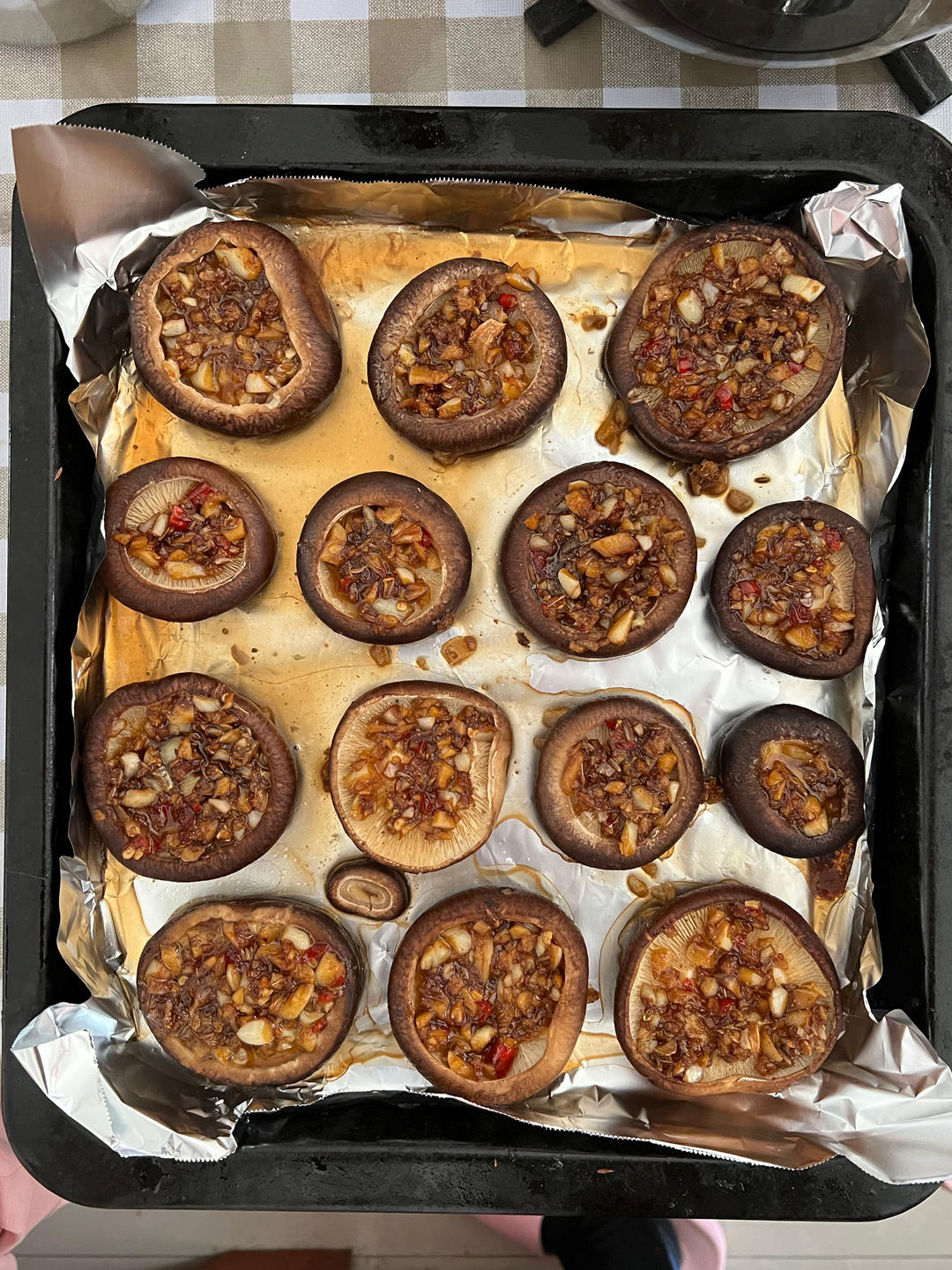 蒜蓉孜然烤香菇