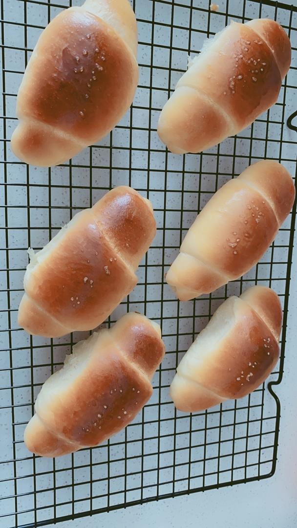 日式海盐牛角面包