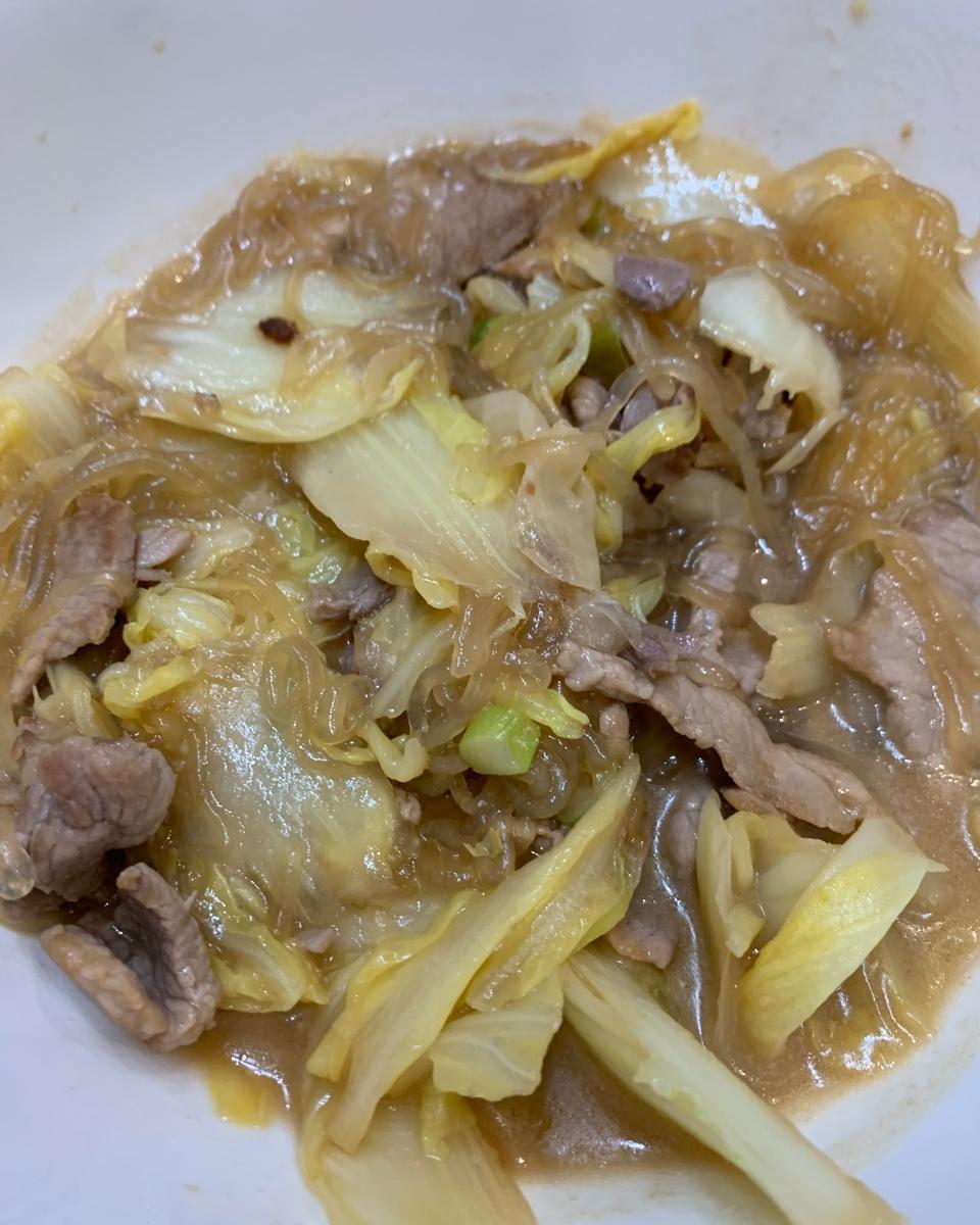 白菜炒肉