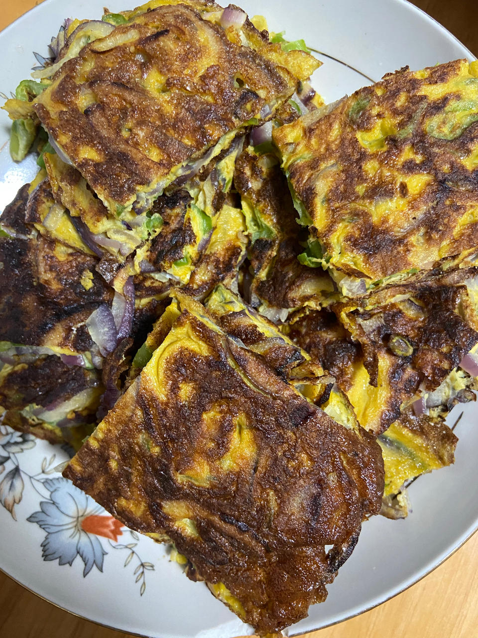 比肉饼好吃的洋葱鸡蛋煎饼