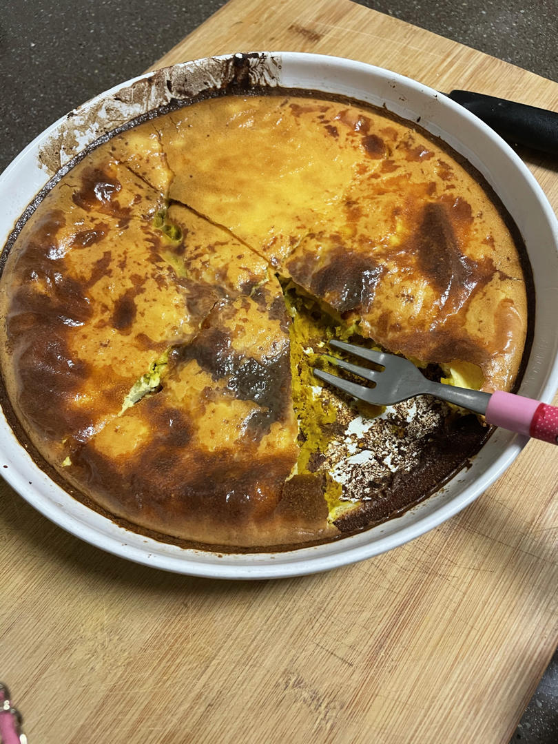 无油无糖❗️超简单低卡甜品蛋奶烤南瓜🍮