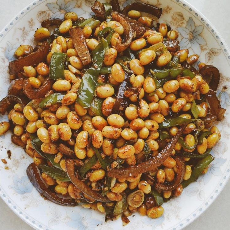 香辣猪皮炒黄豆