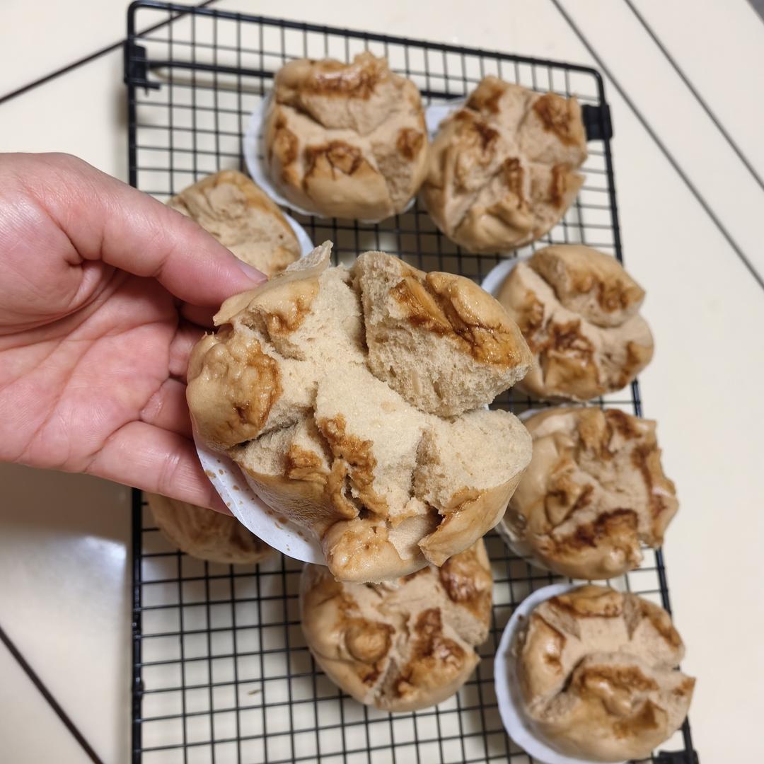 红糖自然开花馒头❗️按步骤来必定成功(ง•̀_•́)ง想偷懒不行哦