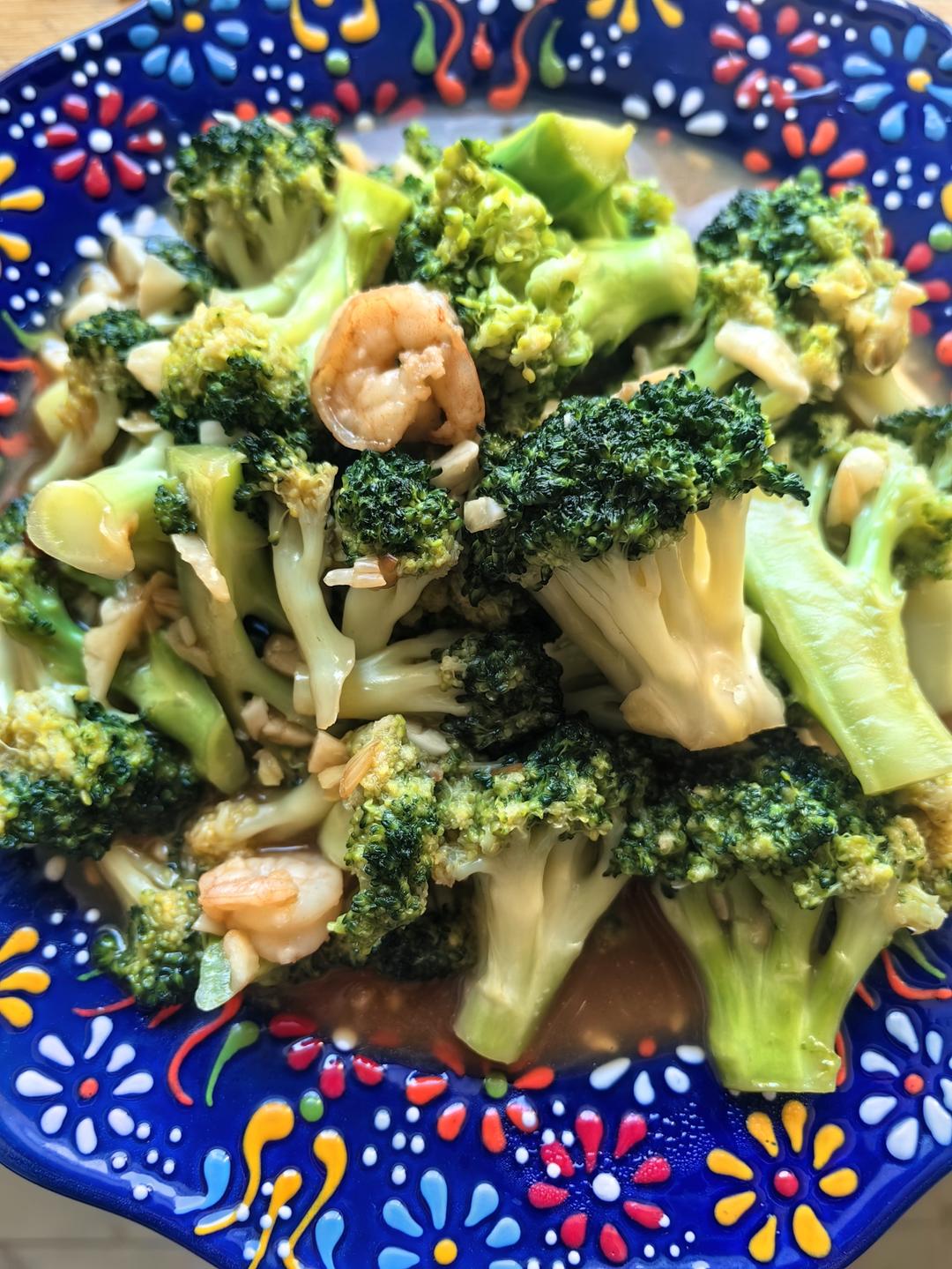 减肥去脂的西兰花炒虾仁