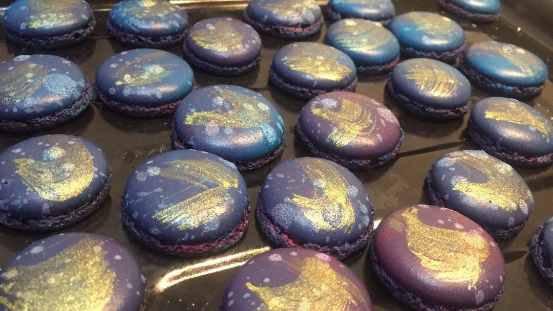 硕鼠的空间做的星空马卡龙制作方法(圣诞节彩蛋:饼身的制作)