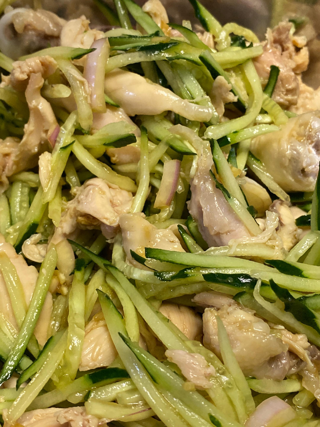 🥰简单好吃手撕鸡腿肉🍗零脂肪凉拌菜
