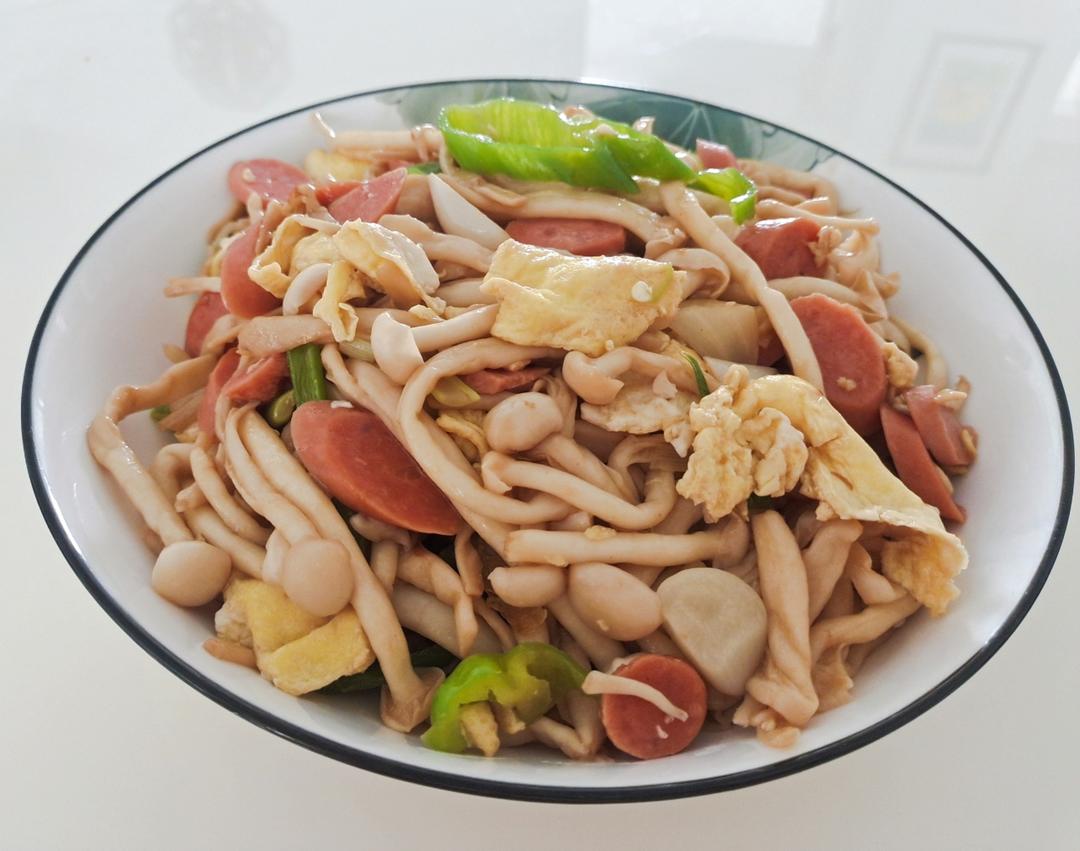 白玉菇炒火腿