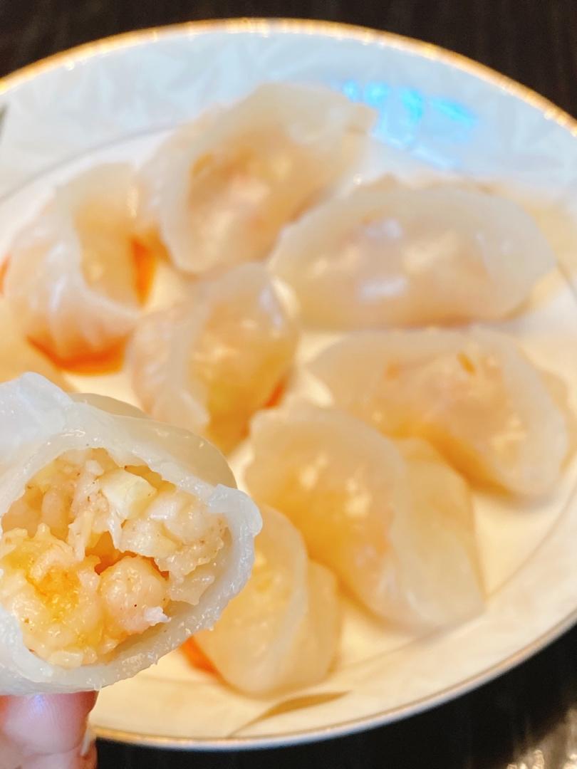 弯梳虾饺