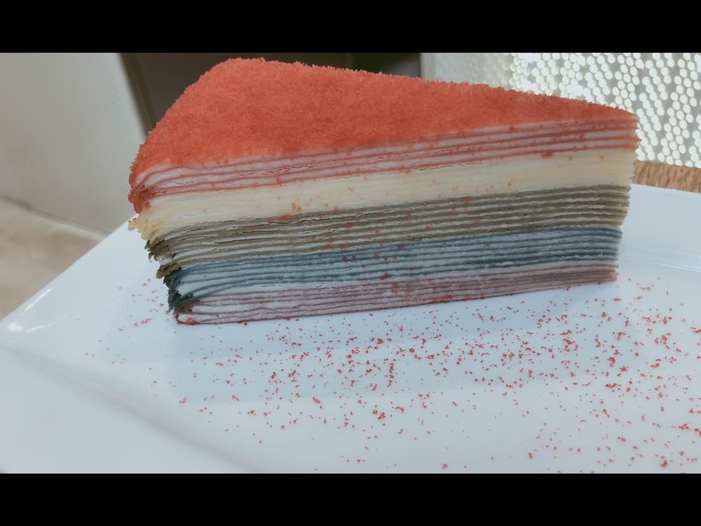 彩虹千层蛋糕 彩虹可丽饼(Mille Crepe Cake)