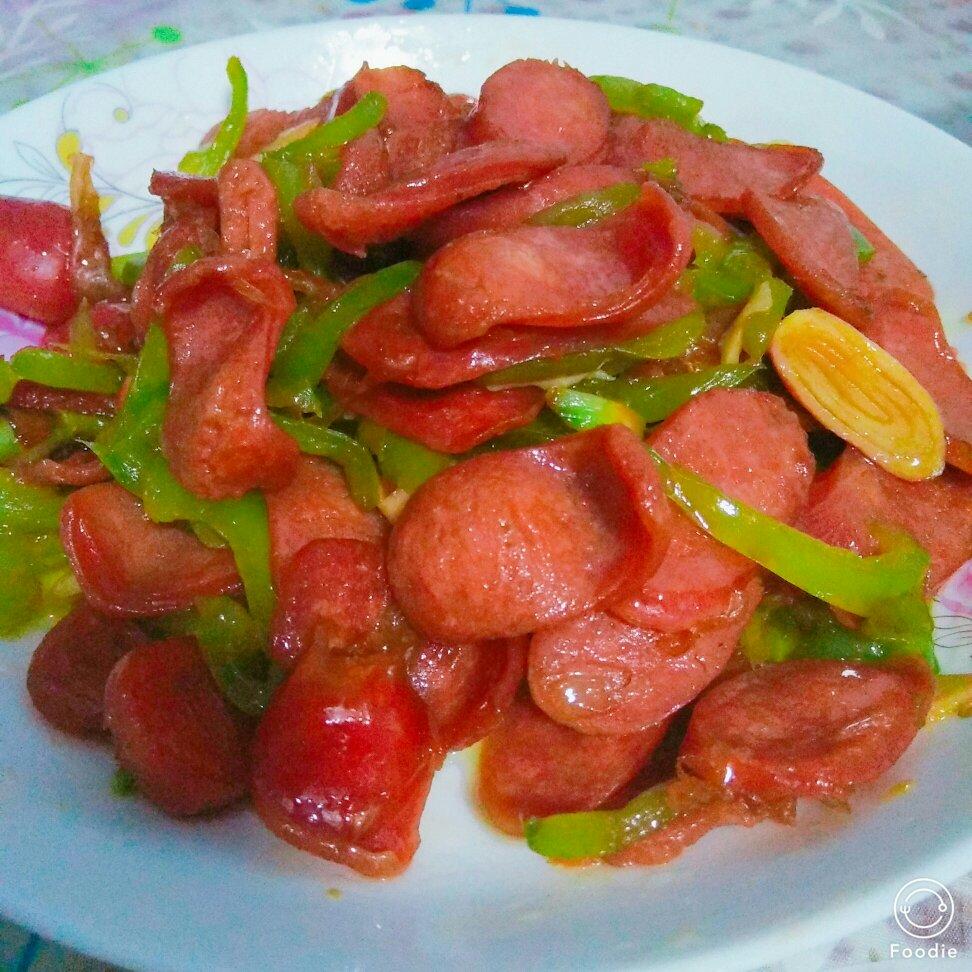 烤肠青椒