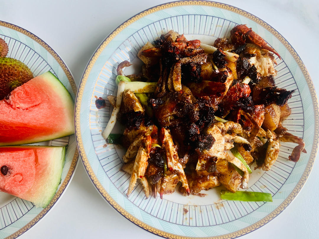 新加坡风味黑胡椒炒蟹