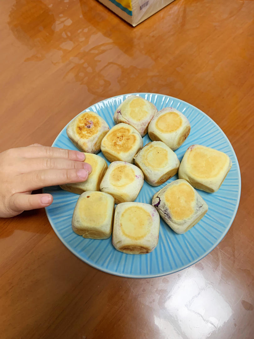 紫薯爆浆芝士仙豆糕  宝宝辅食食谱