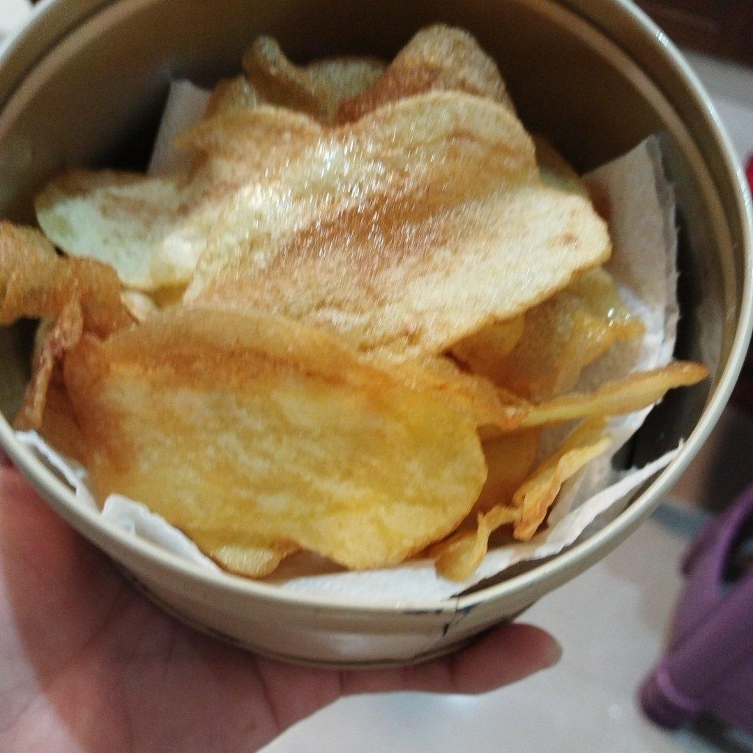 酥脆可口的自制薯片一个🥔就搞定