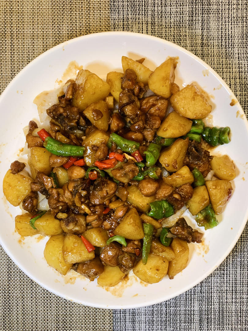 新疆特色大盘鸡（附加皮带面做法）