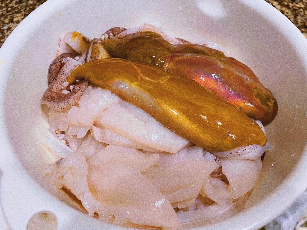 鱿鱼肝烤鱿鱼的做法 步骤3