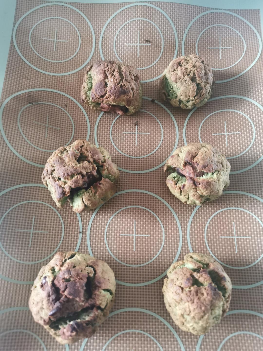 抹茶红小豆司康