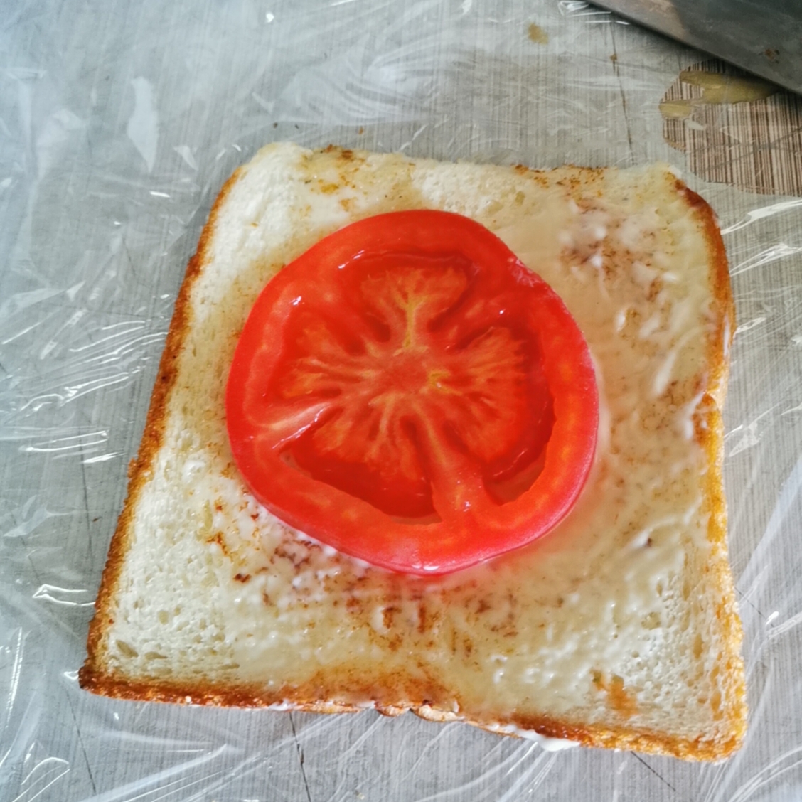 早餐三明治🥪在宿舍也能做（附包法）的做法 步骤7