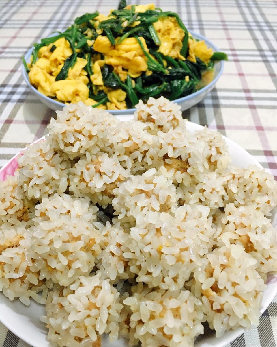 蒸糯米丸子