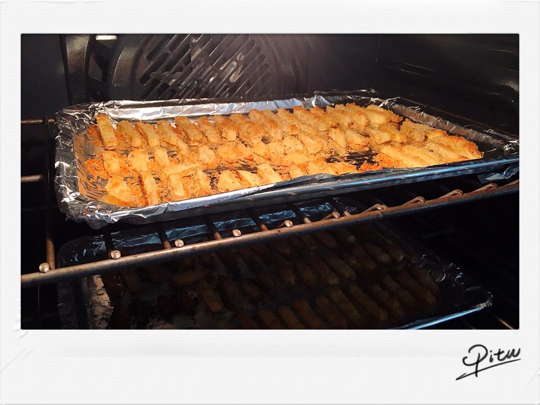 椰蓉烤红薯条（健康夜宵）