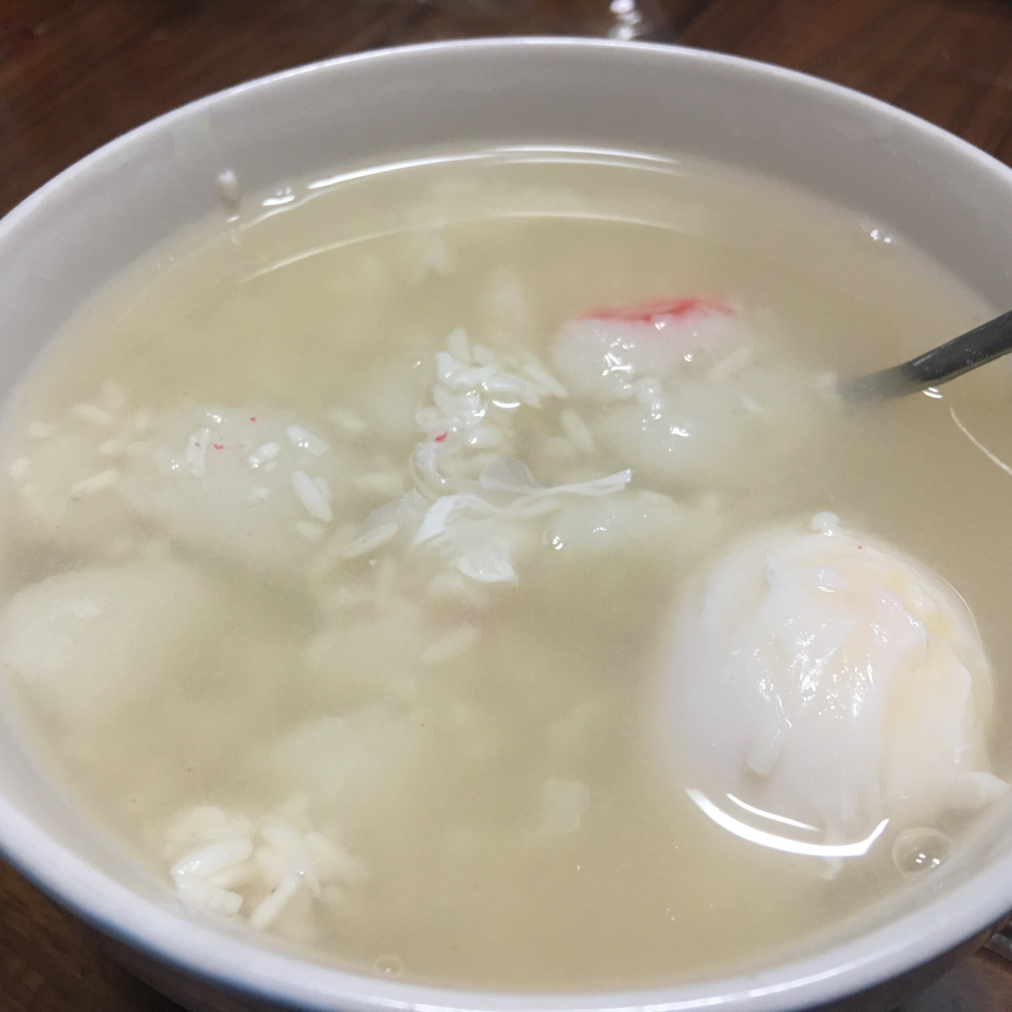 鸡蛋甜酒煮糍粑