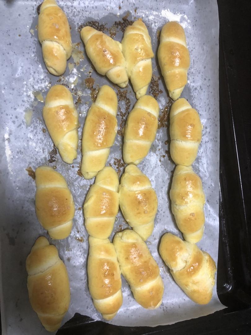 日式海盐牛角面包