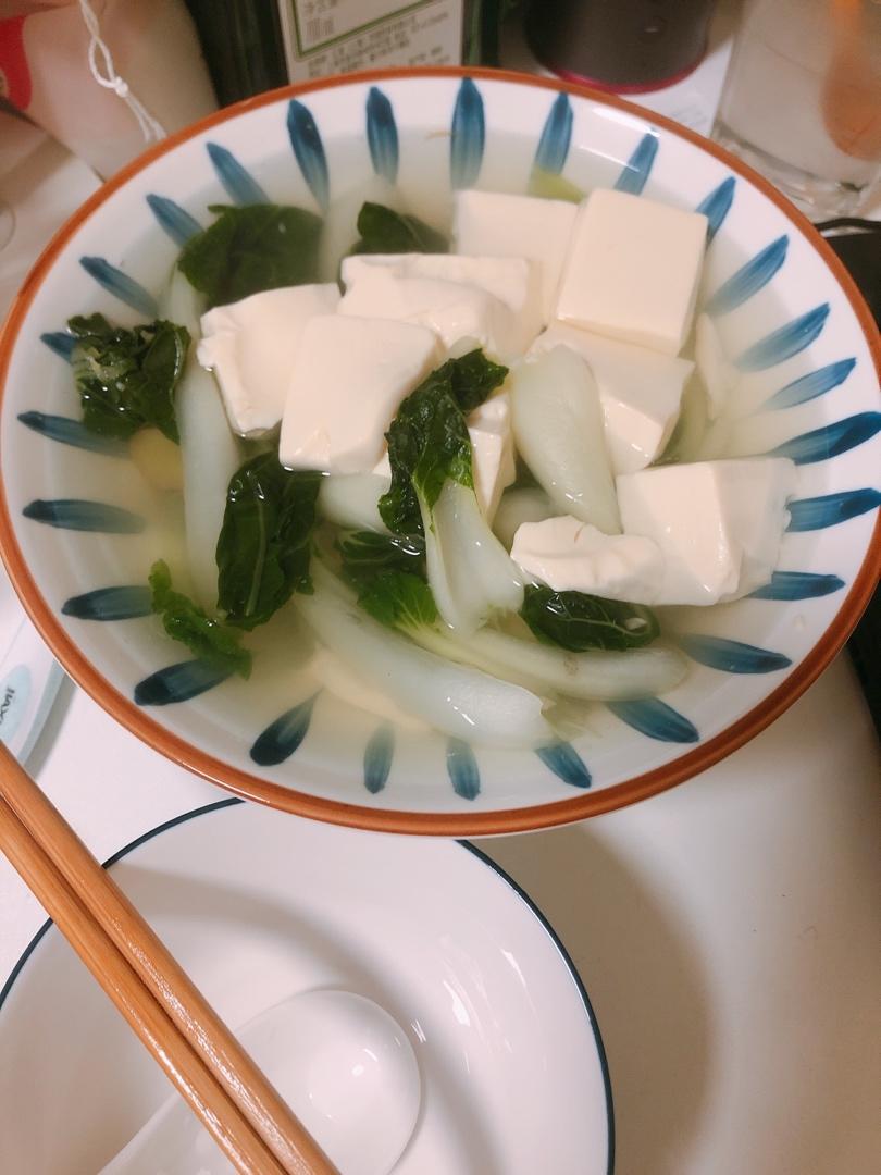 小白菜豆腐汤