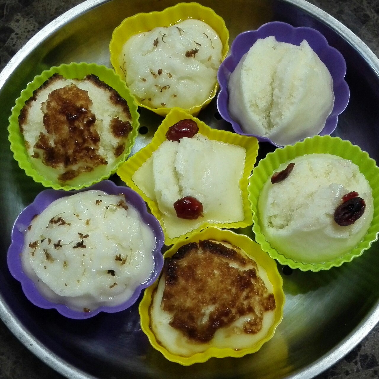 桂花牛奶发糕（泡打粉版）