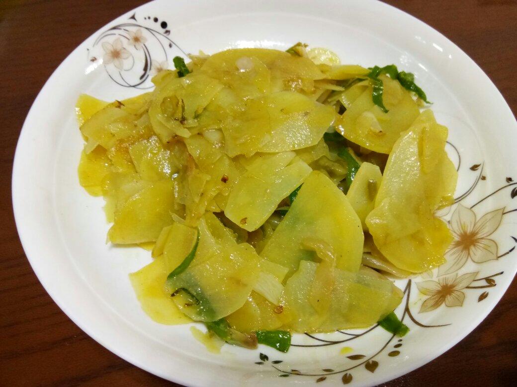 青椒炒土豆片