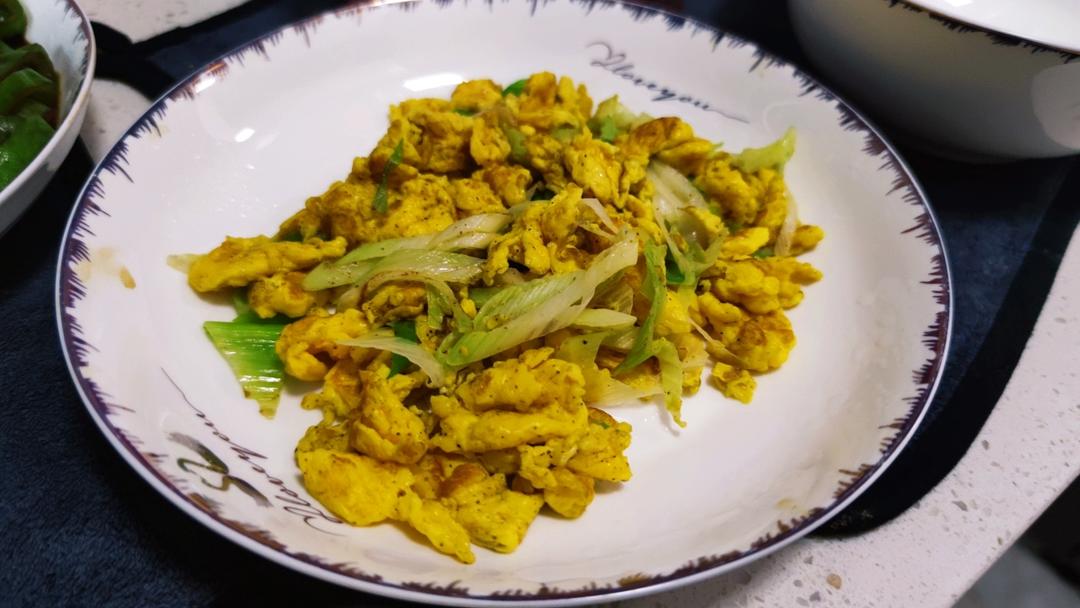 大葱炒鸡蛋