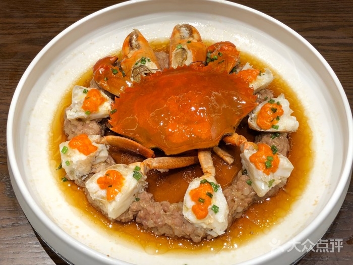 膏蟹蒸手剁肉（中餐厅）的做法