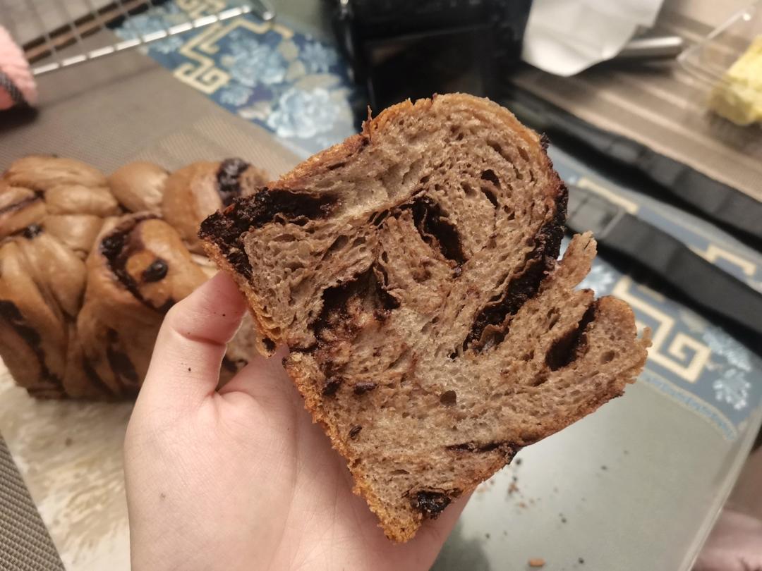 #烤100个面包# 009巧克力飓风吐司🍫🍞