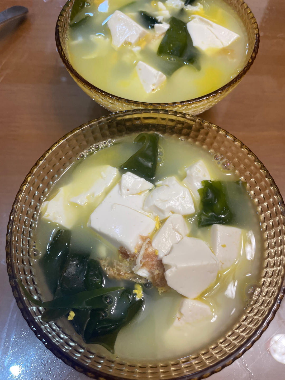 裙带菜豆腐煎蛋汤🥣减脂掉秤