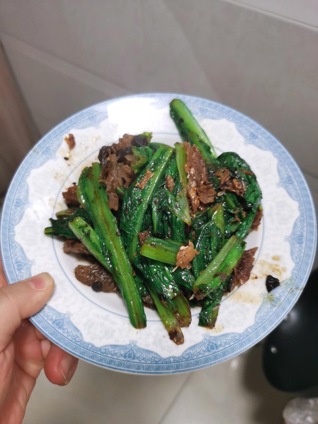 豆豉鲮鱼油麦菜