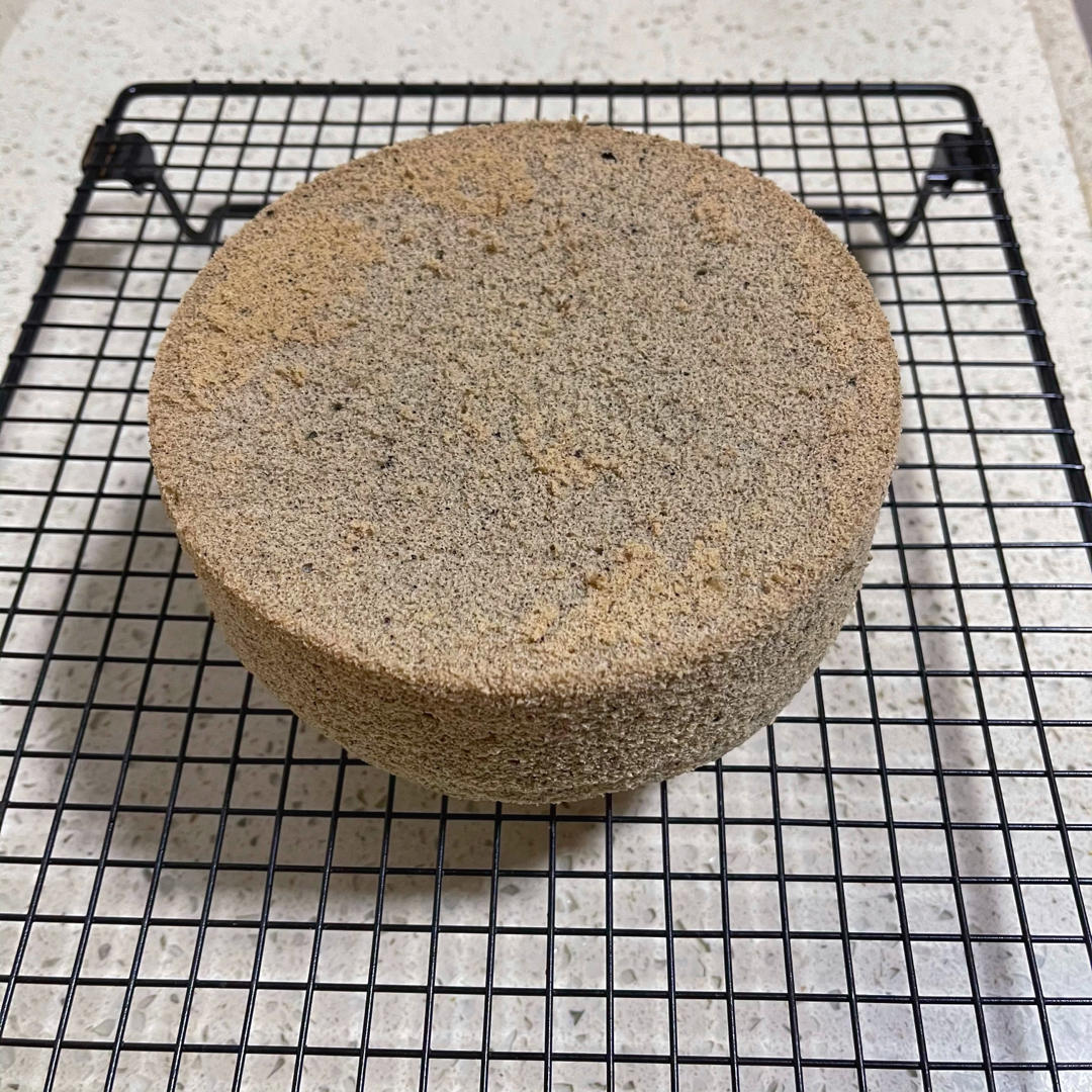 黑芝麻糯米戚风蛋糕
