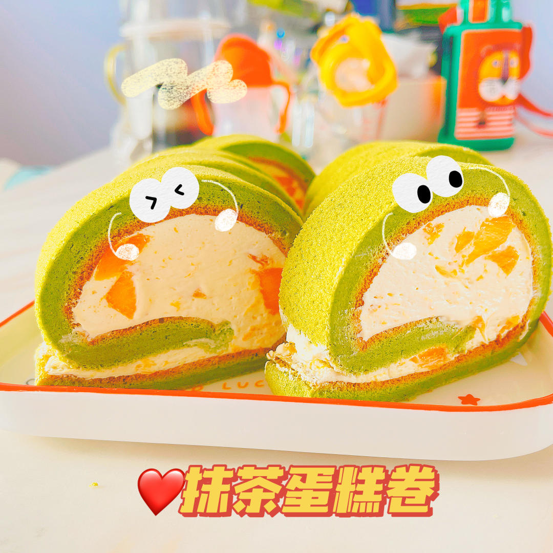 完美抹茶蜜豆蛋糕卷
