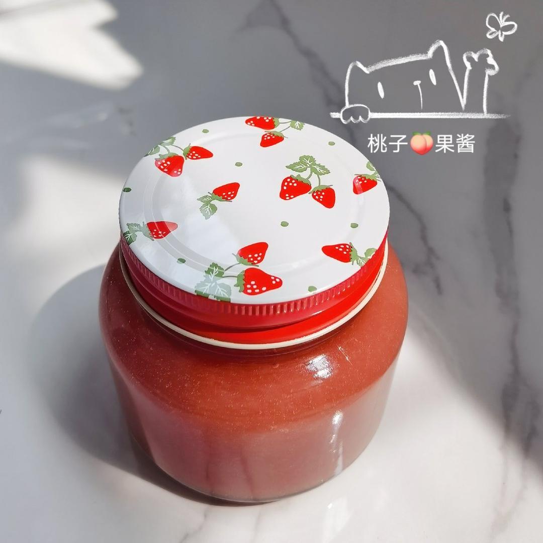 桃子果酱 非常诱人的粉红色 全网最细致的做法