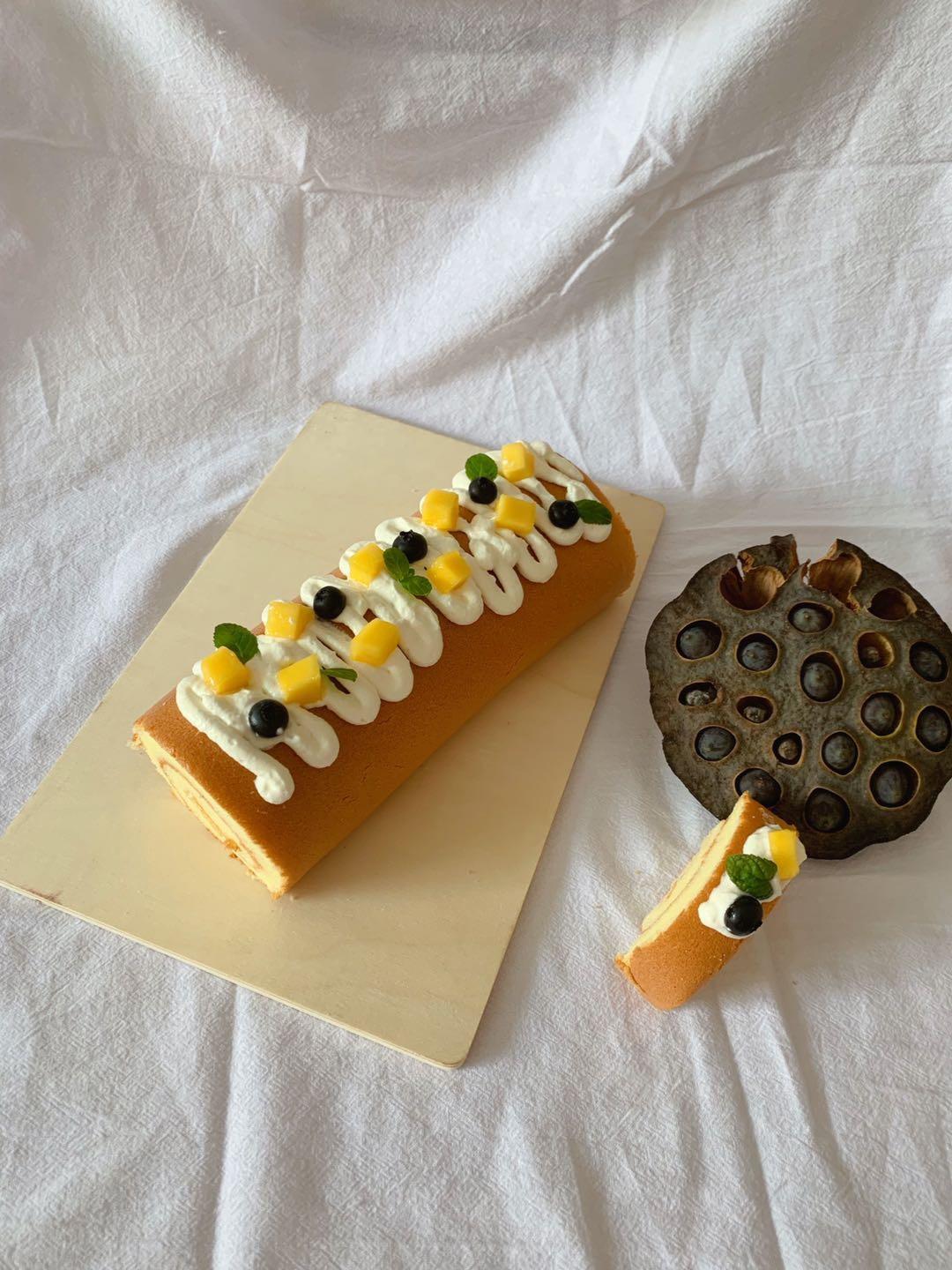 【北鼎品牌公开课】不易裂的戚风蛋糕卷（百香果芒果&芋泥肉松两种口味）