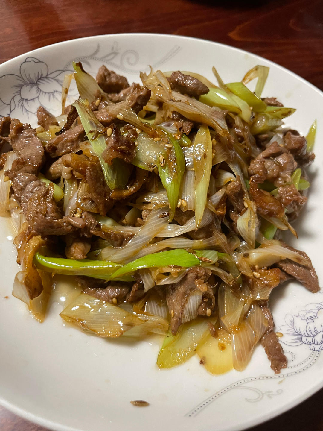 炒了20多年的葱爆羊肉