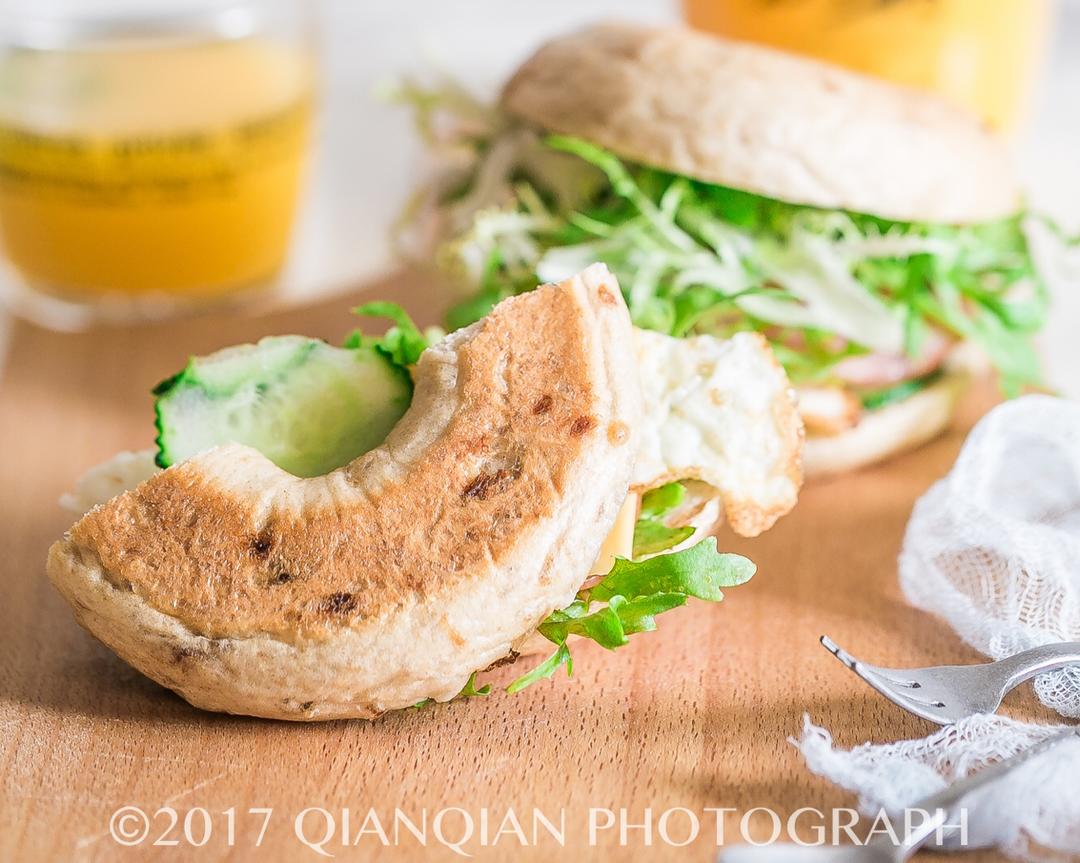 贝果三明治的做法