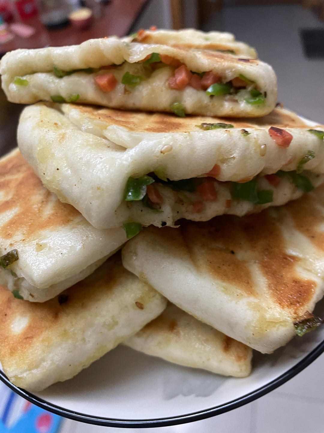 青椒火腿饼