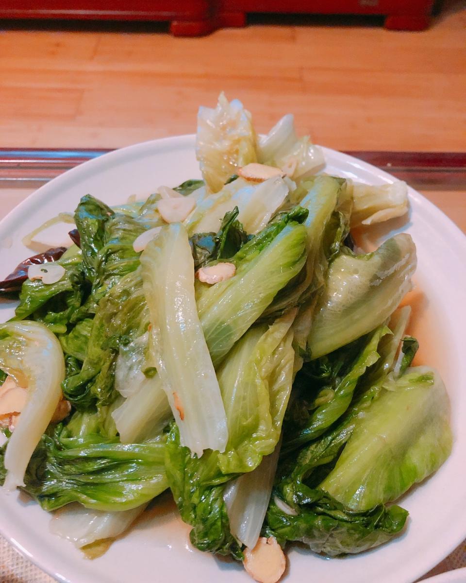 炝炒生菜