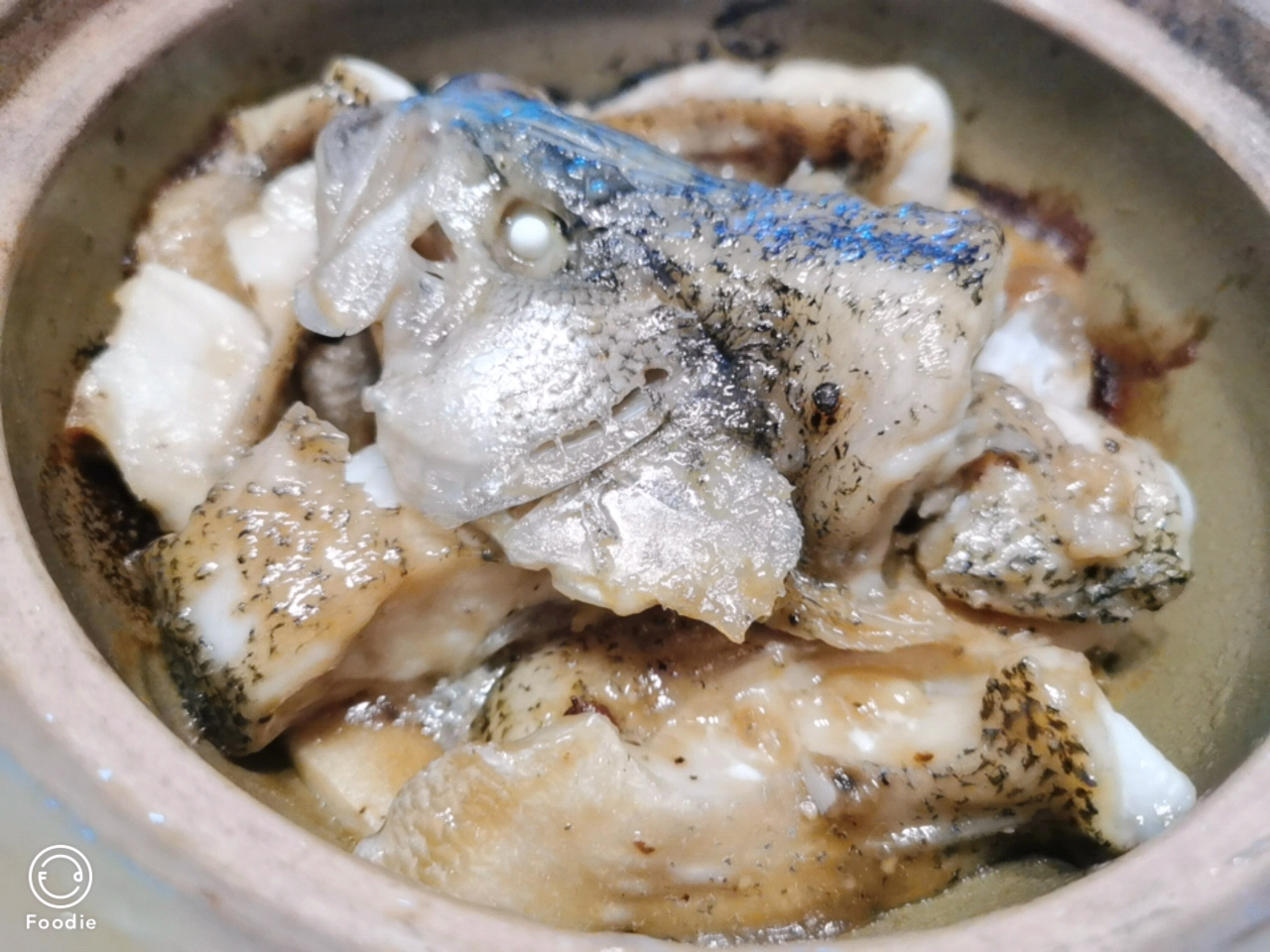 葱香焗鲈鱼