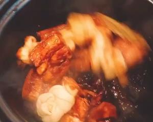 红烧肉炖百叶结（无油不焯水，视频呈现）的做法 步骤6