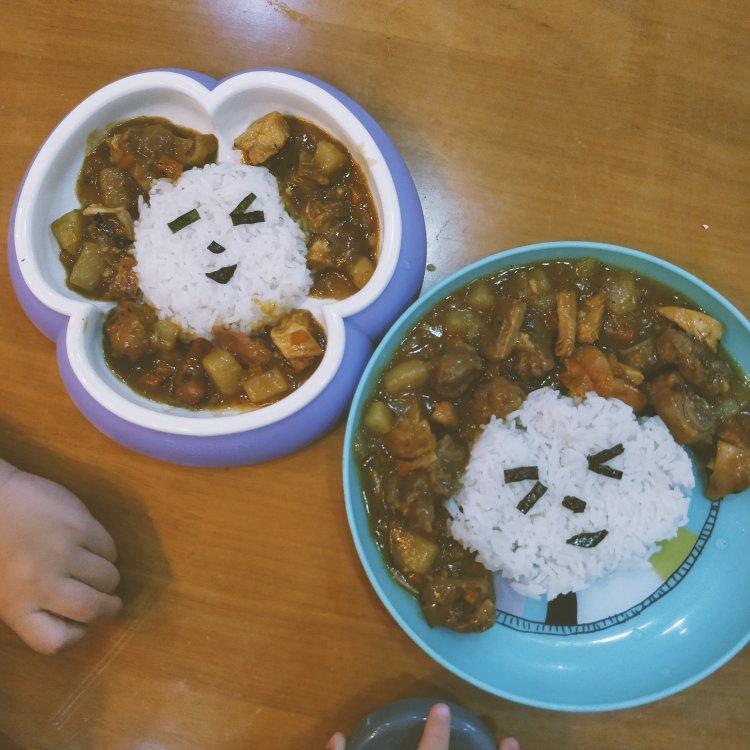 快手饭 咖喱排骨饭 儿童餐
