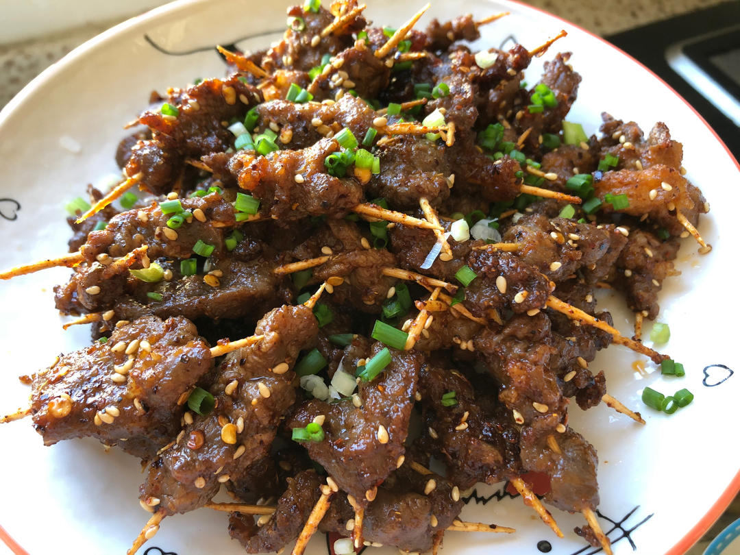 超好吃的牙签牛肉