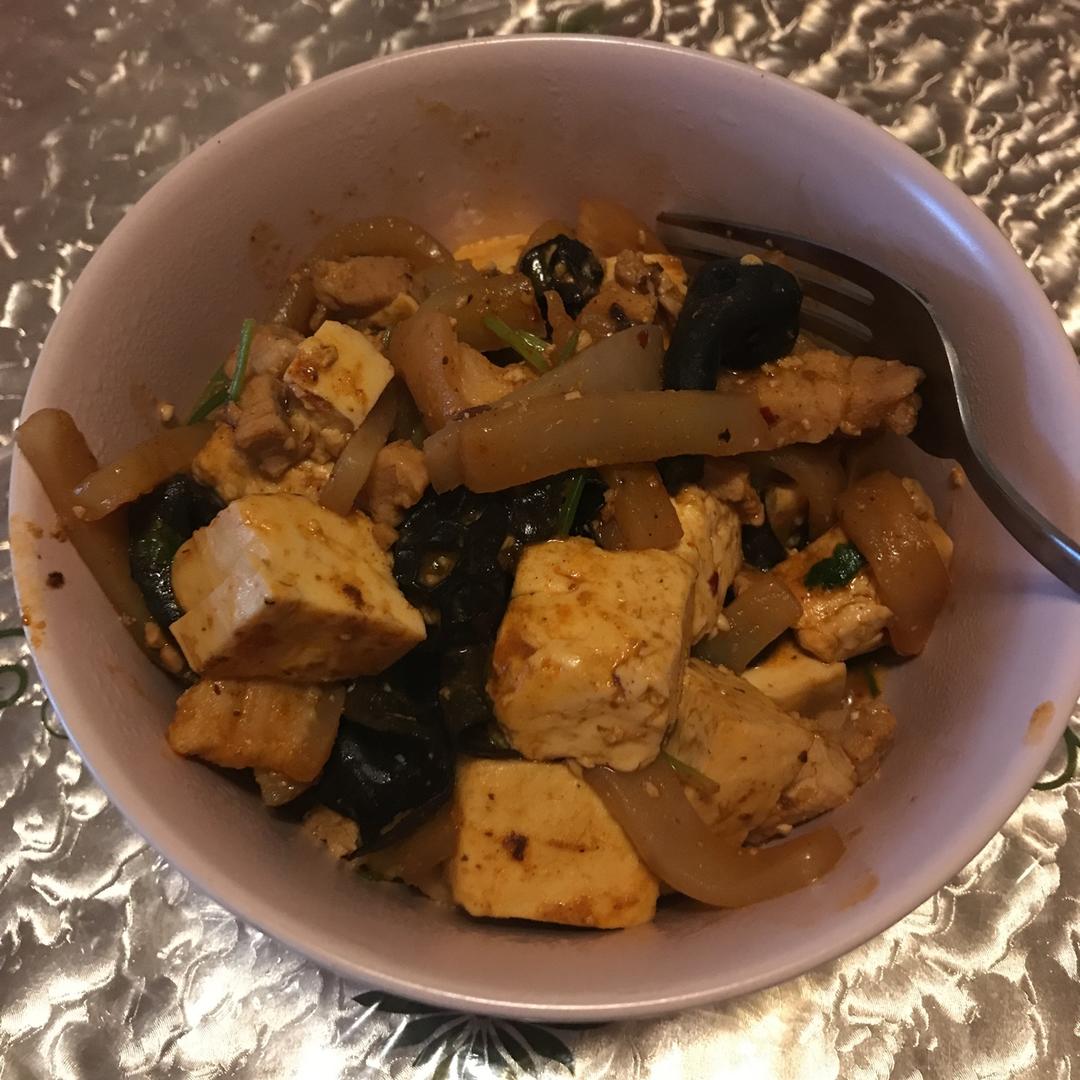 懒人减肥餐 酸辣蒟蒻烧豆腐