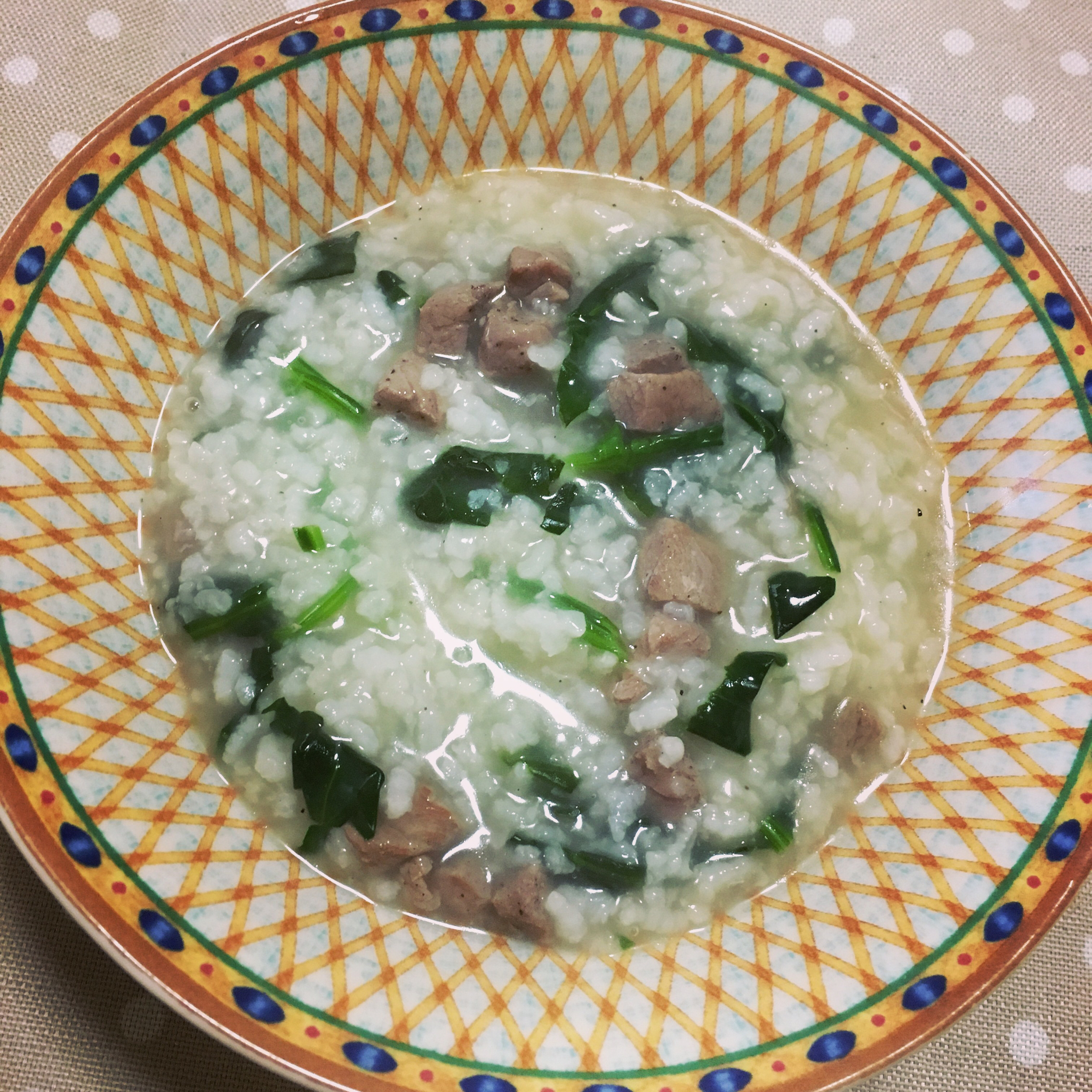 牛肉菠菜粥