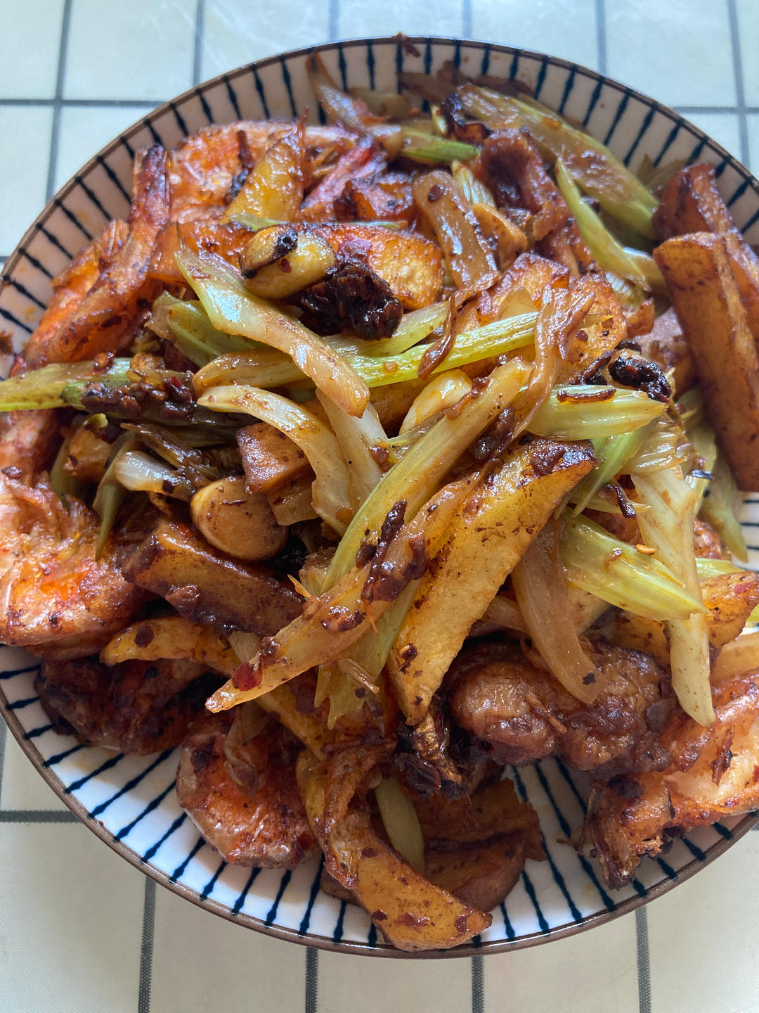 干锅鸡翅香辣虾🍤